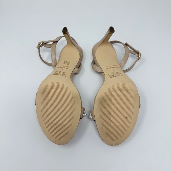 New Stuart Weitzman Dancer Pearl Sandal Nude Sz 6 - Picture 11 of 12